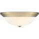 Kipson 3 Light 15 inch Modern Gold Flush Mount Ceiling Light